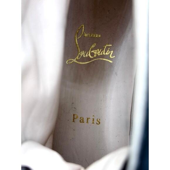 Christian Louboutin Louis Mesh High Top Sneakers Iridescent EU 39 - Picture 7 of 11